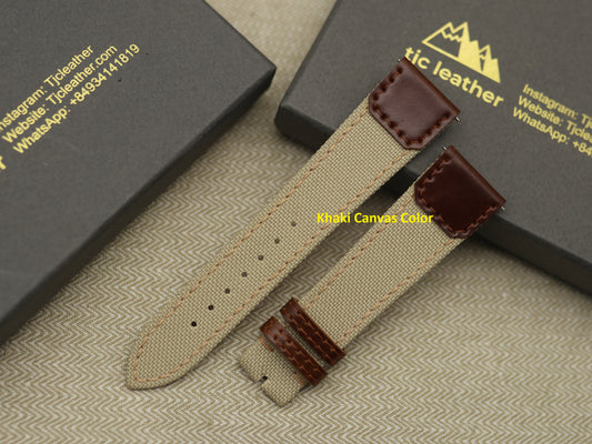 Handmade Canvas Watch Strap for Reverso watch