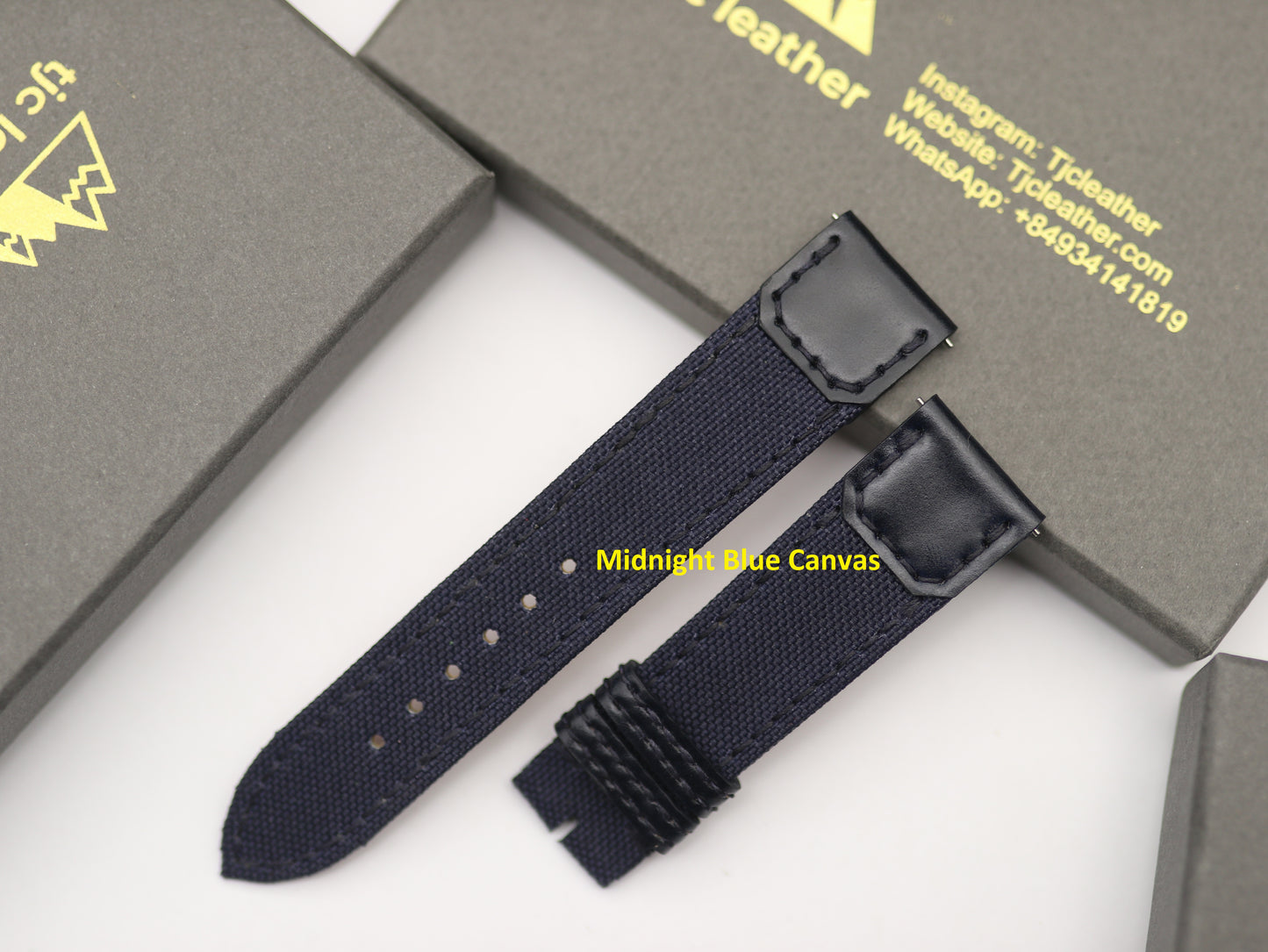 Handmade Canvas Watch Strap for Reverso watch