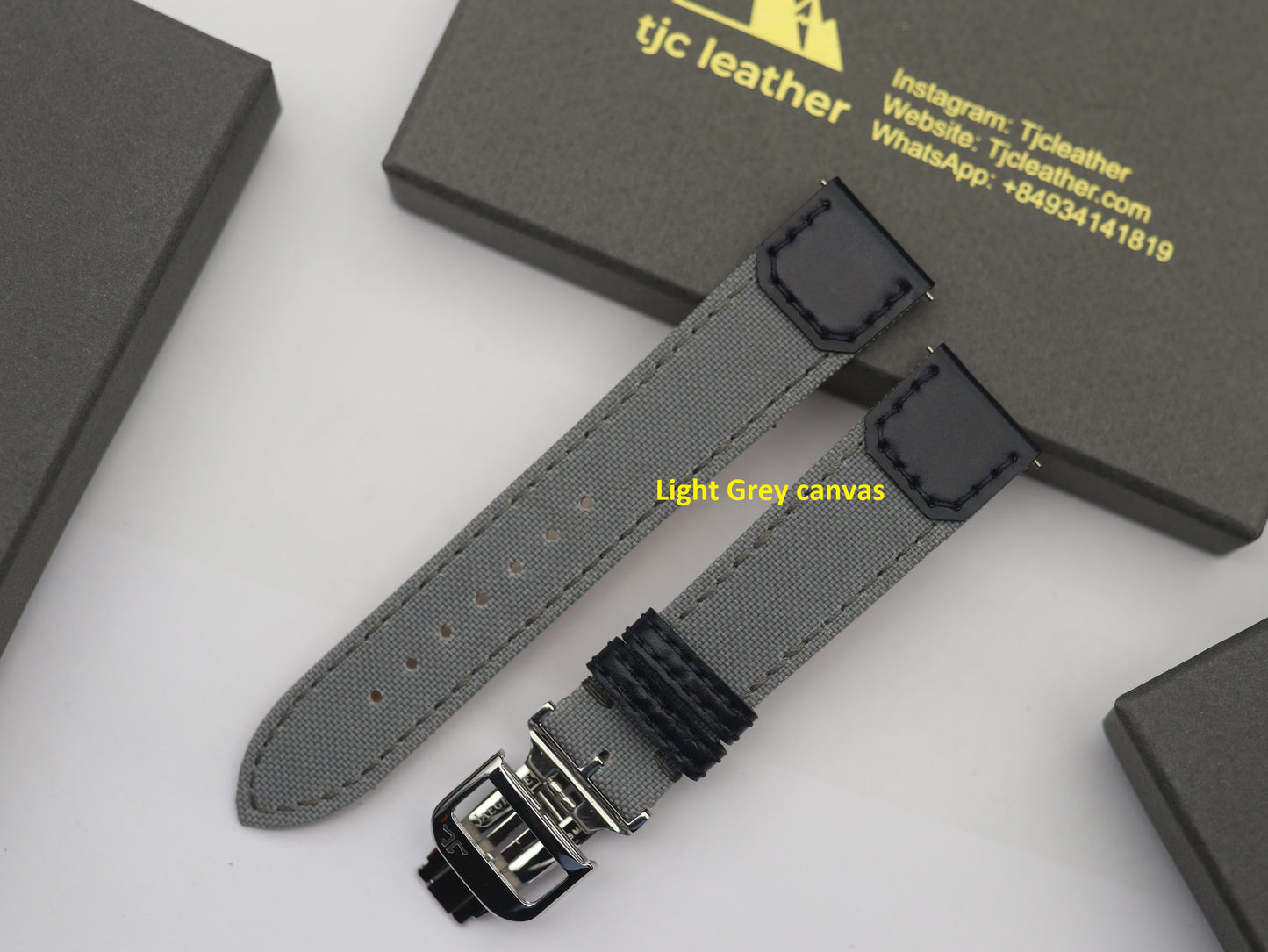 Handmade Canvas Watch Strap for Reverso watch