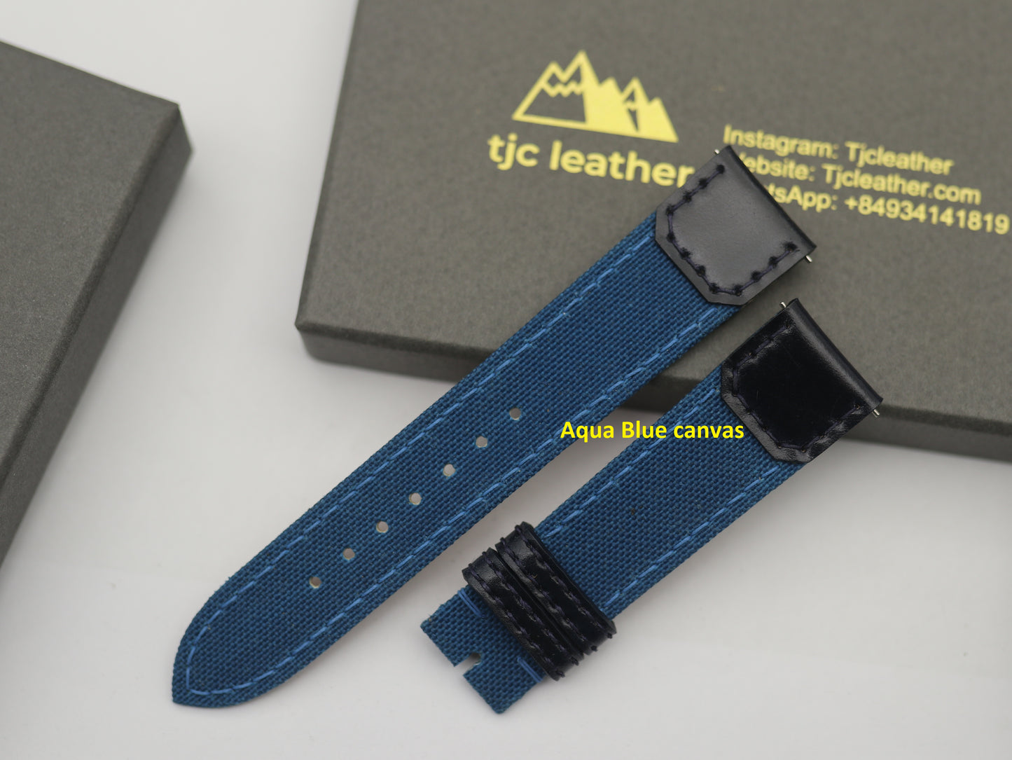Handmade Canvas Watch Strap for Reverso watch