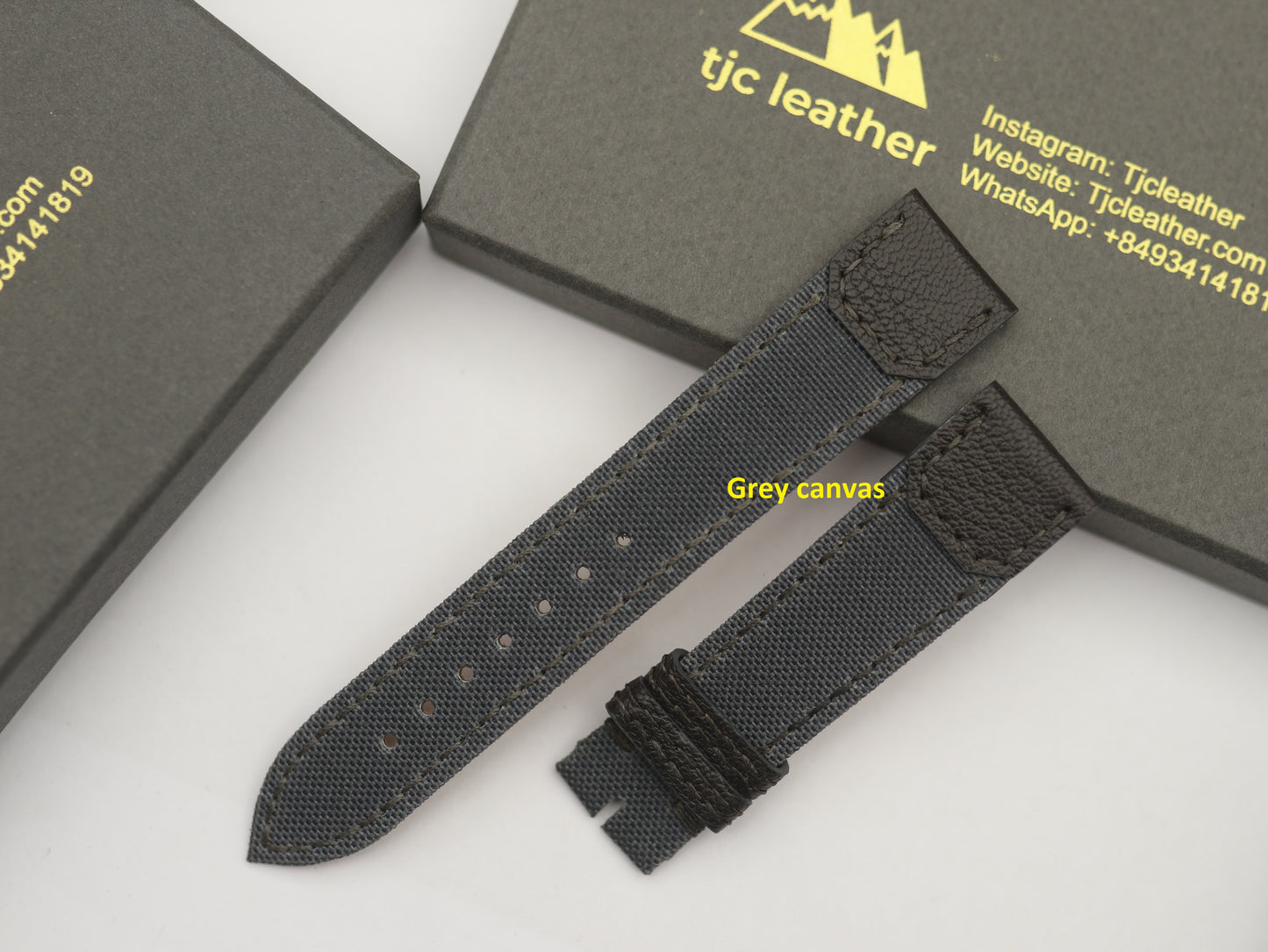 Handmade Canvas Watch Strap for Reverso watch