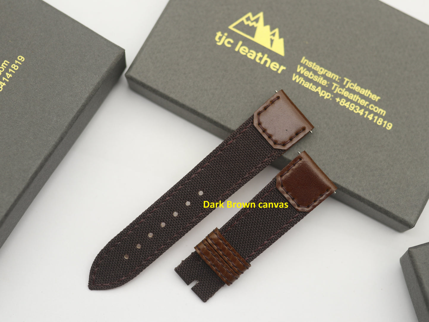 Handmade Canvas Watch Strap for Reverso watch