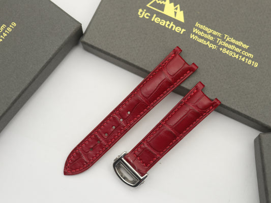 Handmade Genuine Alligator Watch Strap for Cartier Pasha Watch