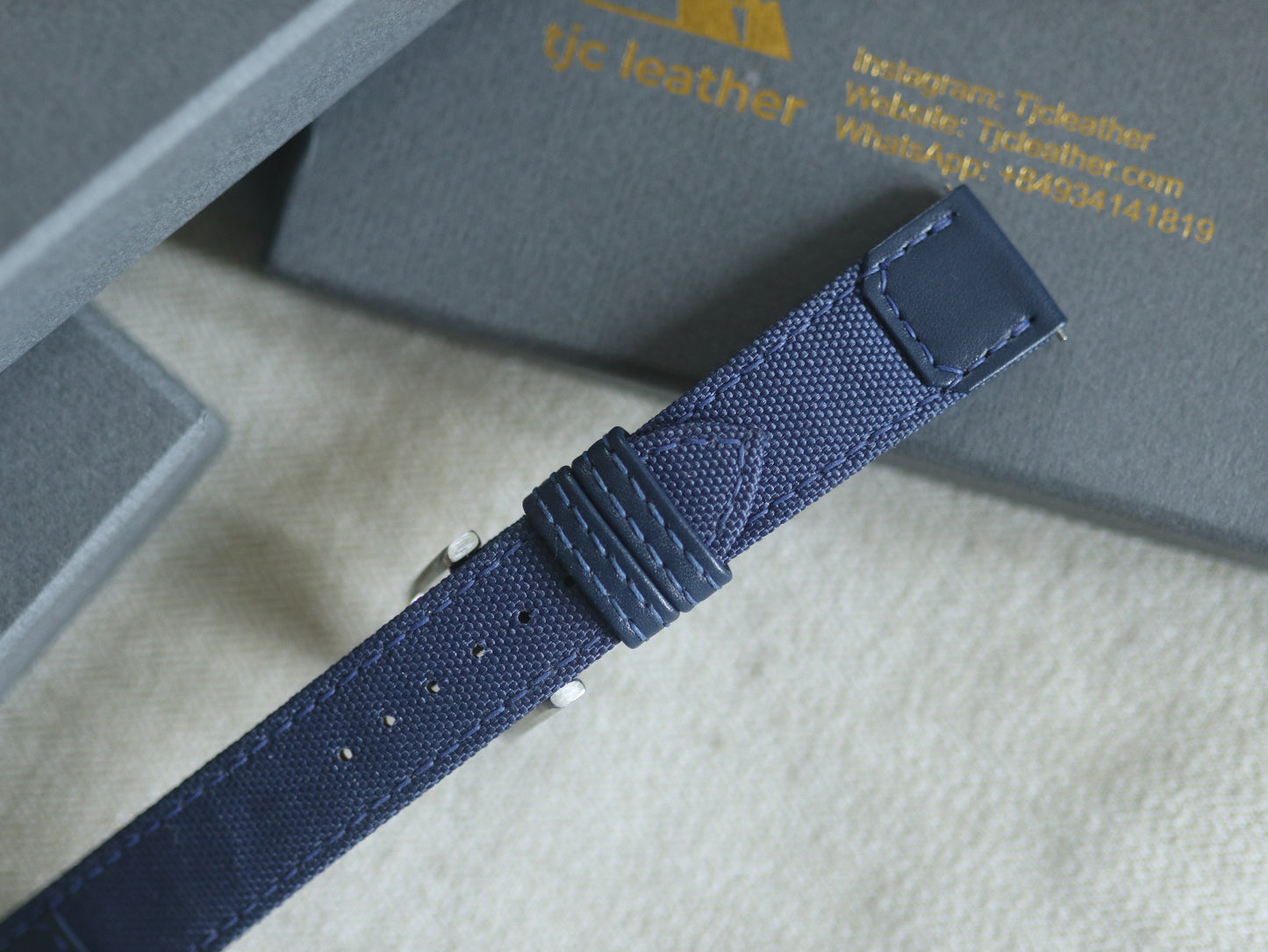 Handmade Canvas Watch Strap for Reverso watch