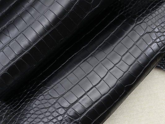 Genuine Black Alligator Skin
