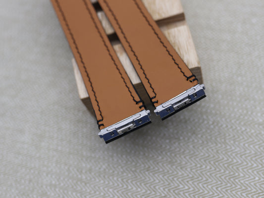 Handmade Calfskin Watch Strap for Cartier Santos Quickswitch System - Alligator Strap for Cartier Santos Quickswitch System