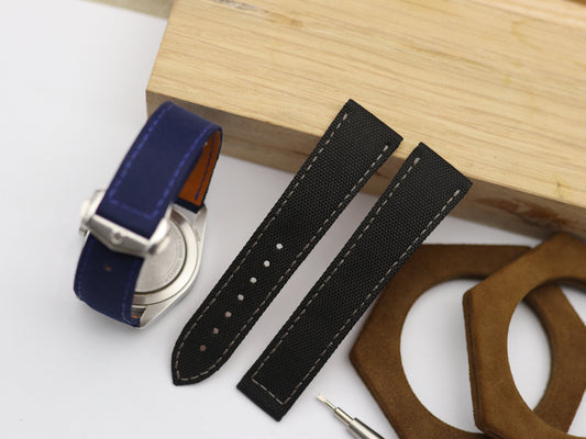 Handmade Canvas Strap For Omega Watch - Omega Watch Strap - Omega Watch Band