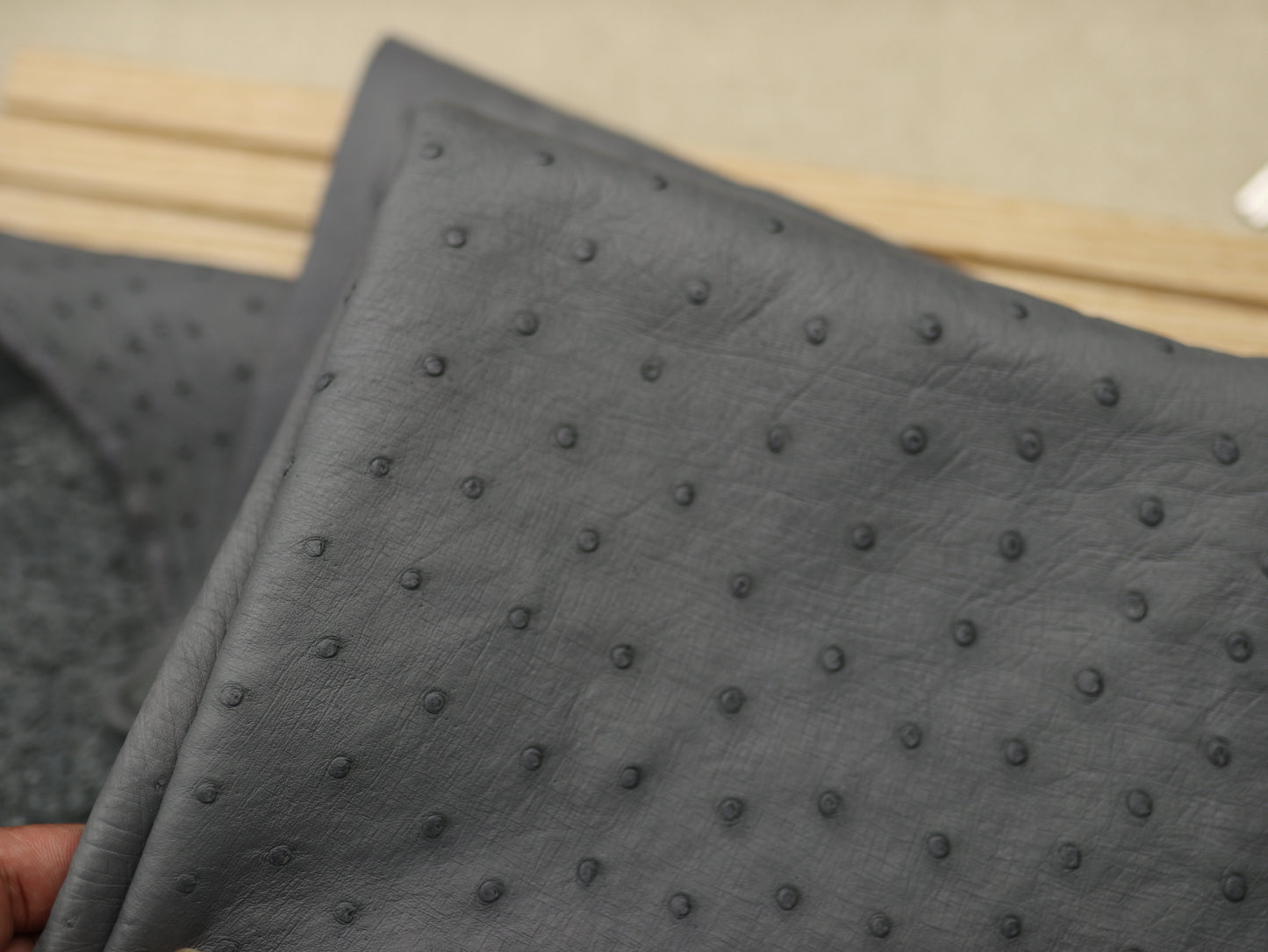 Genuine Ostrich Skin