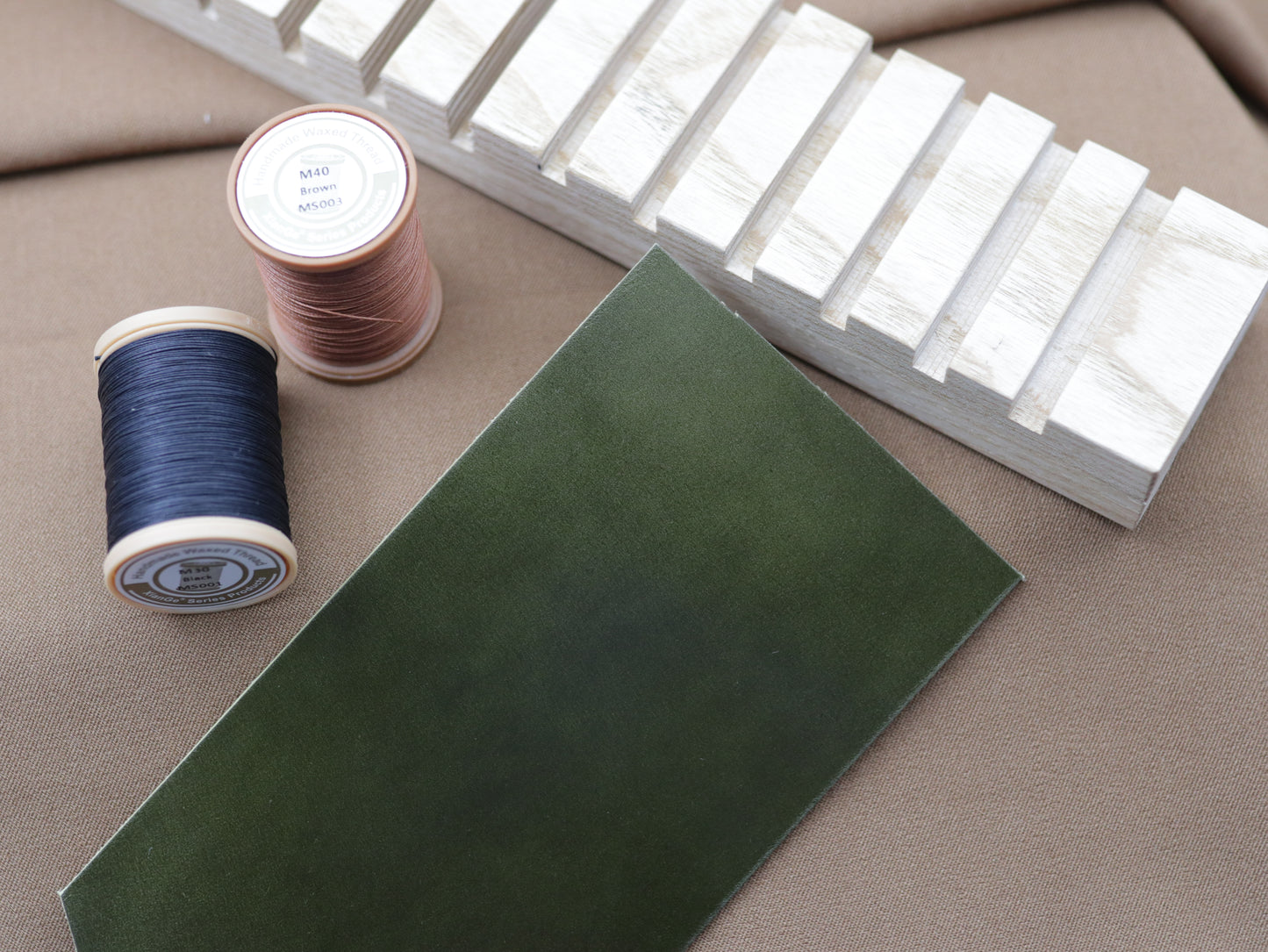 Olive Shell Cordovan Leather