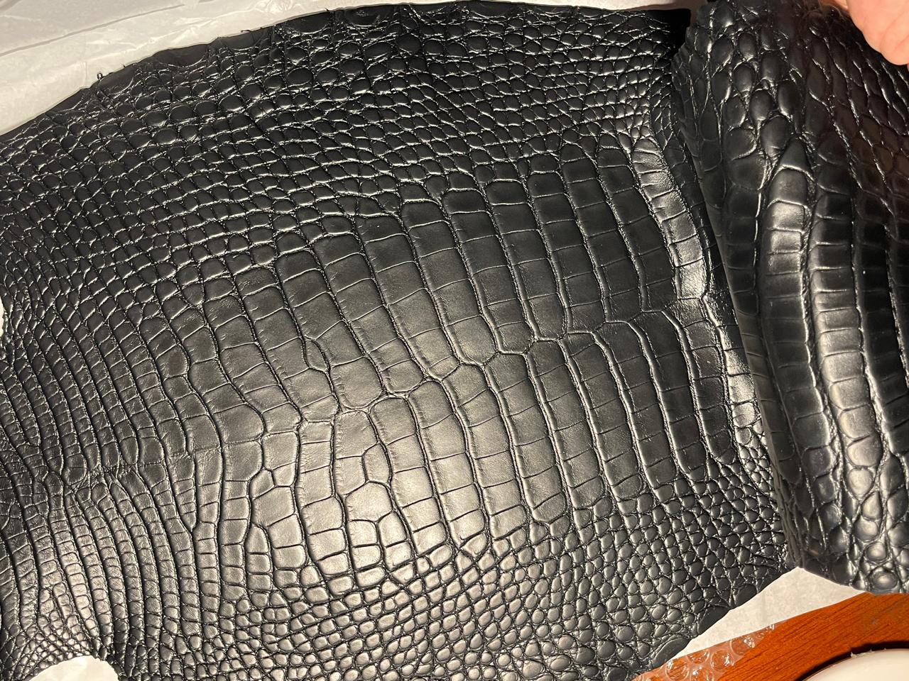 Matte Black Alligator