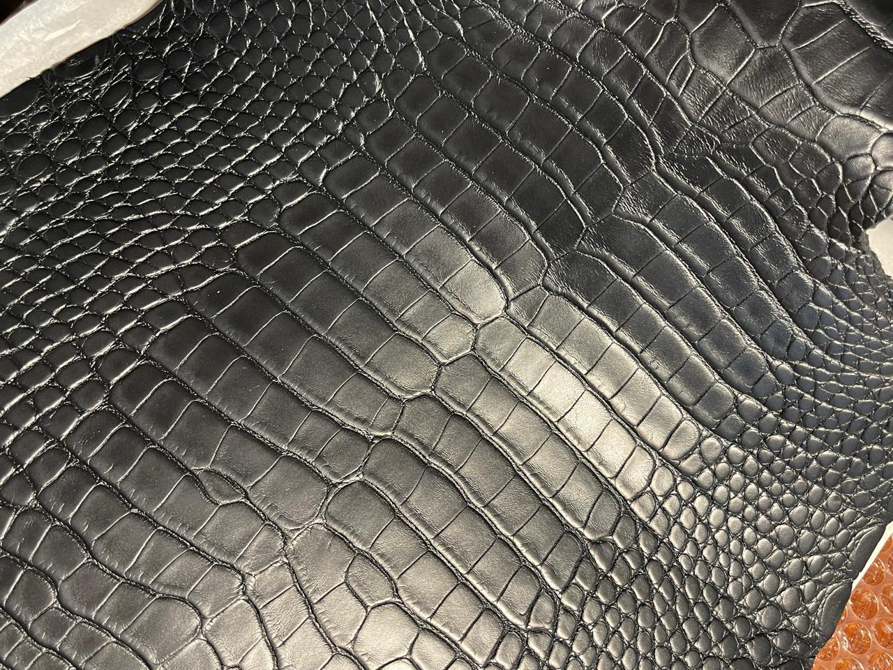 Matte Black Alligator