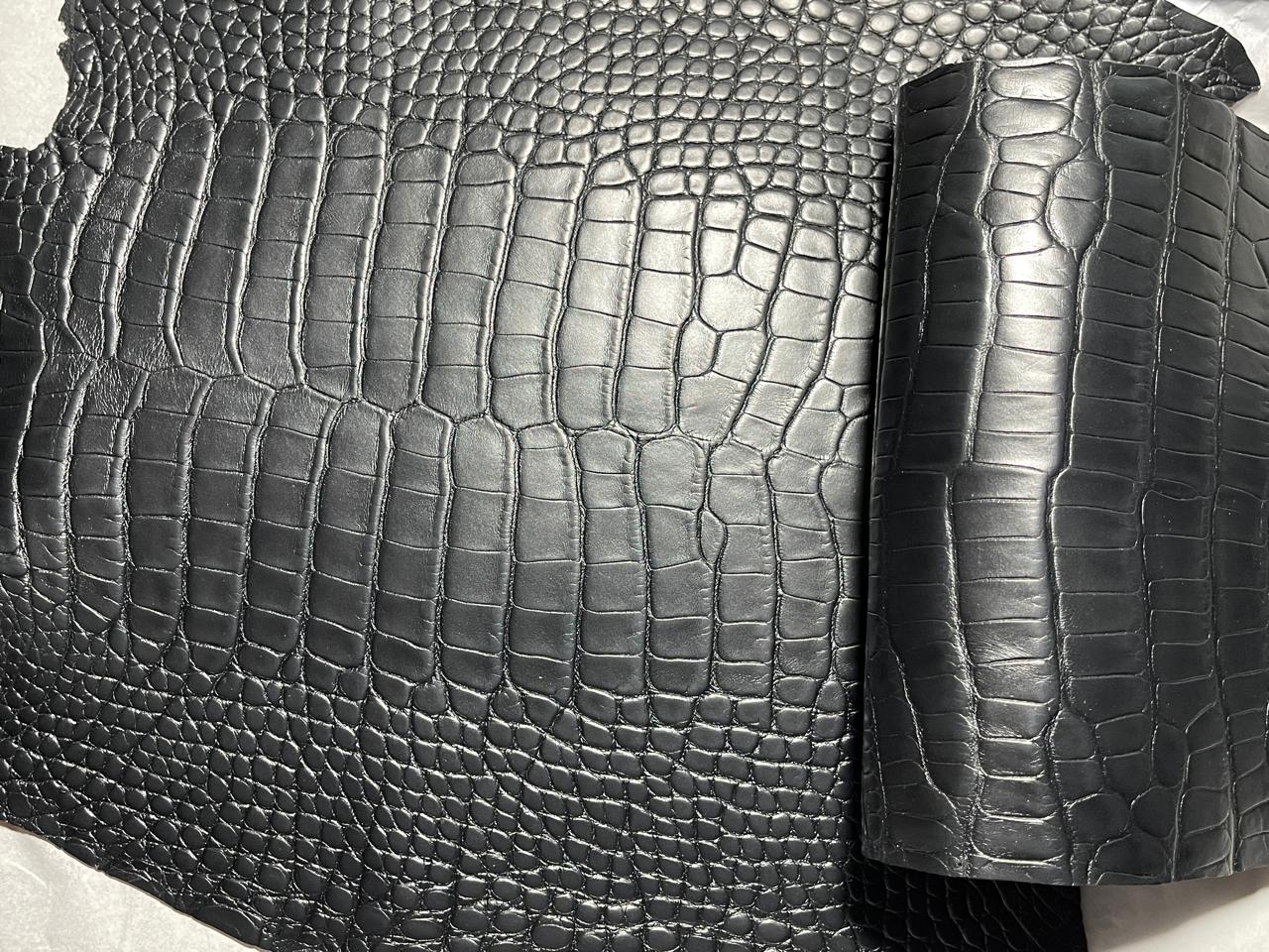 Matte Black Alligator